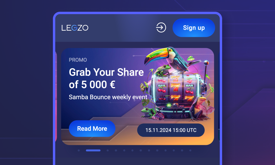 Legzo Casino Etapa de registro 1