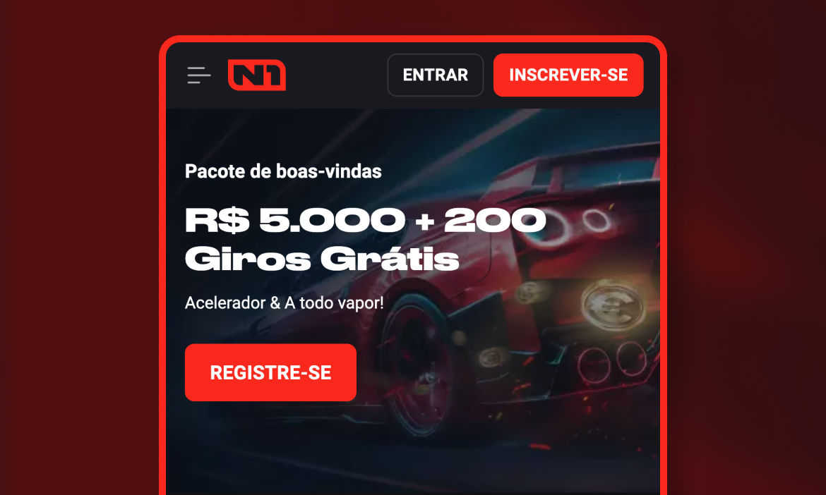 N1 Bet Casino Etapa de registro 1