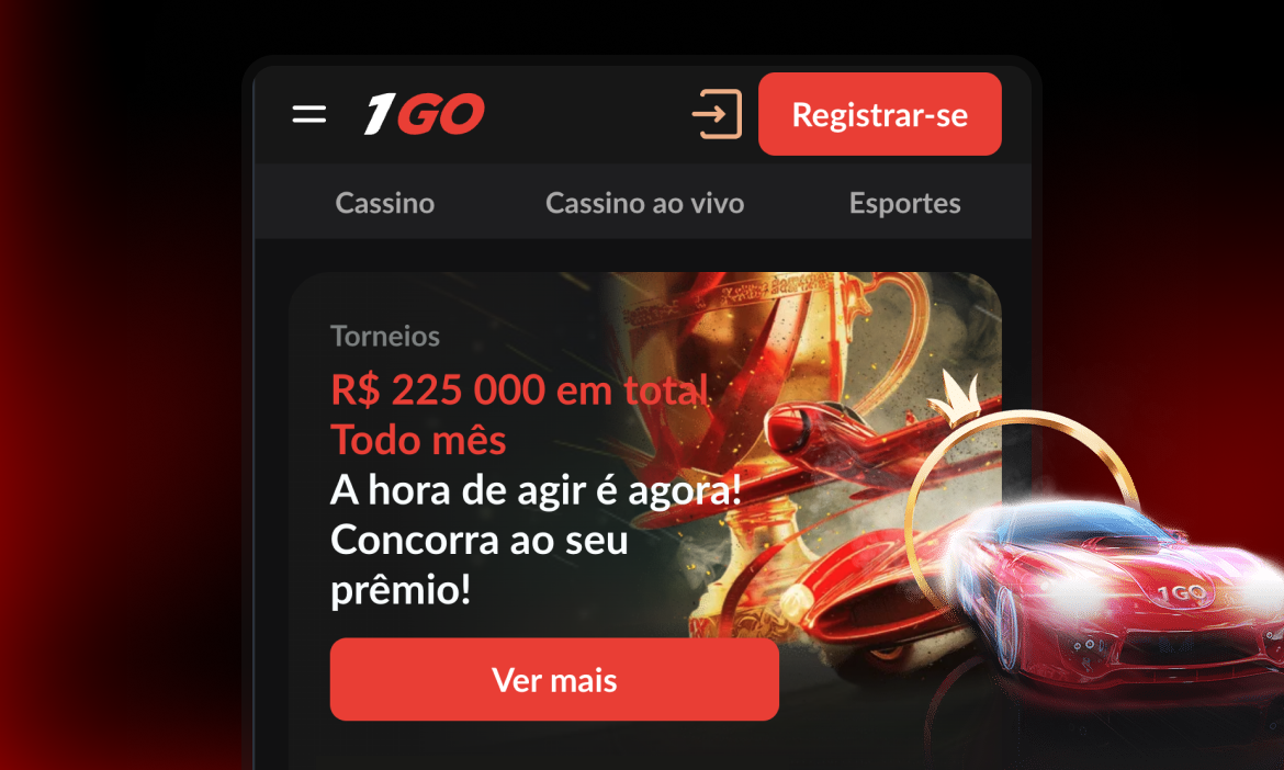 1GO Casino Etapa 1 do registro