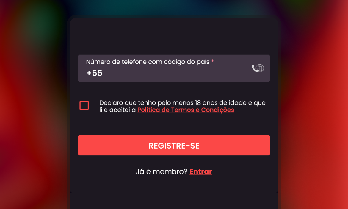 OnaBet Casino Etapa 4 do registro